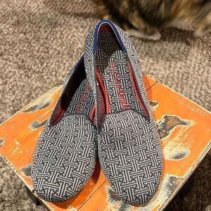 Rothy's Black and White Patterned Loafers